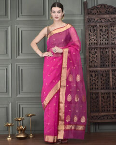 Chanderi silk saree