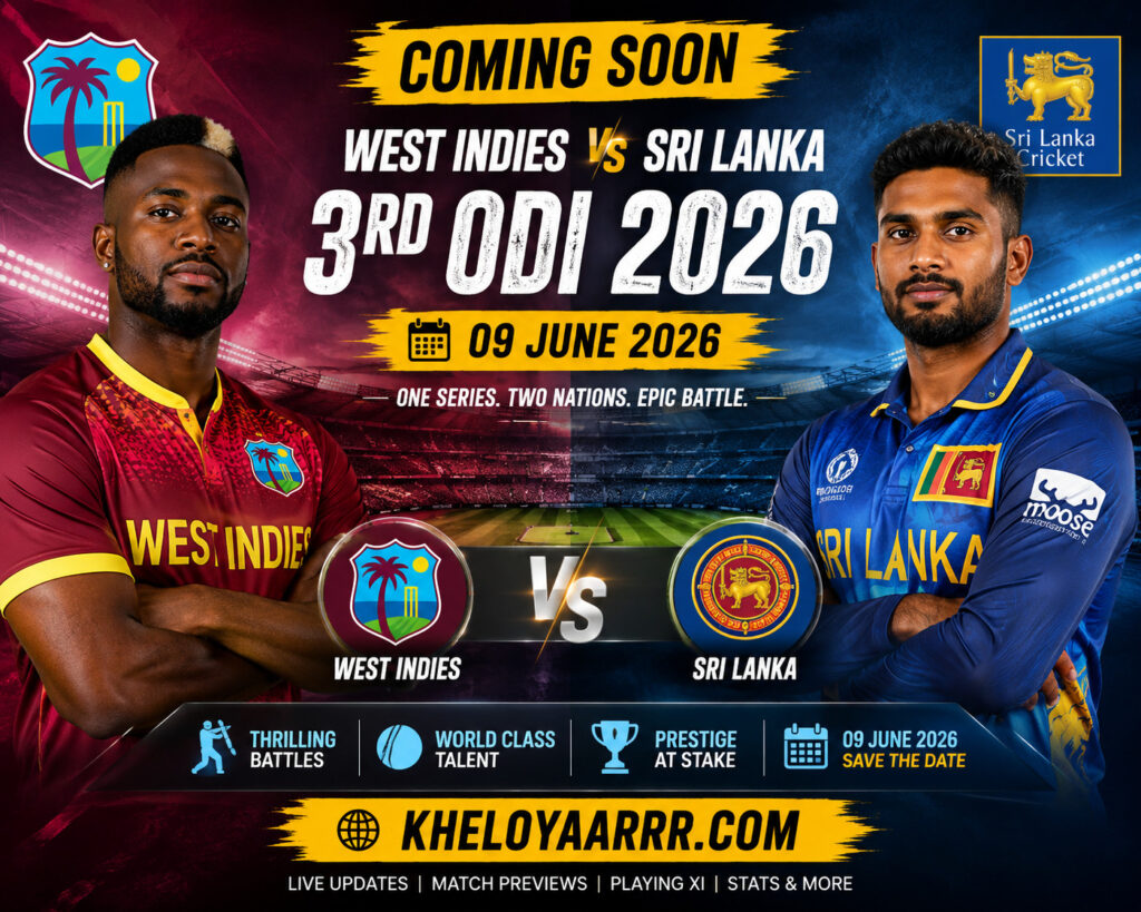 Sri Lanka vs West Indies 3 ODI 2026