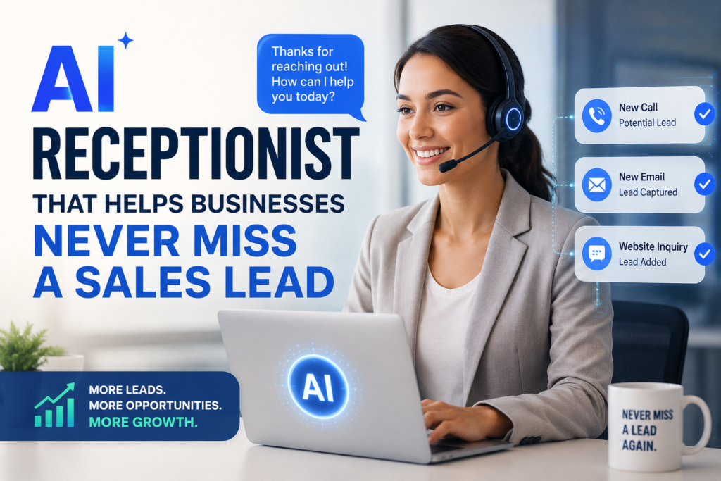 AI Receptionist That Helps Businesses Never Miss a Sales Lead
