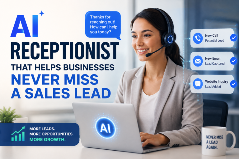 AI Receptionist That Helps Businesses Never Miss a Sales Lead