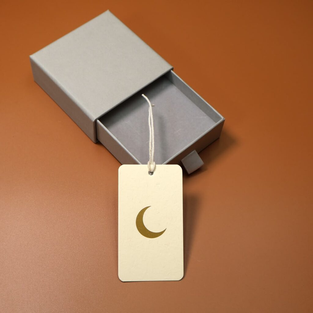 Foil hang tags