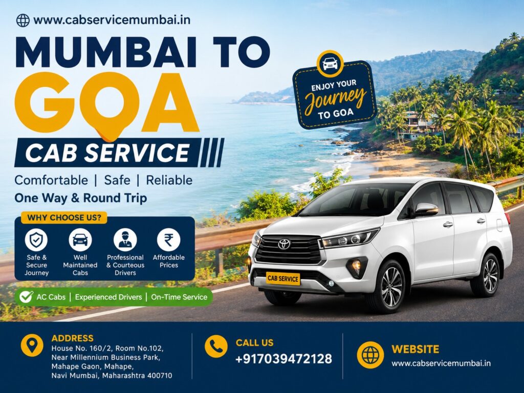Mumbai to Goa Cab Service