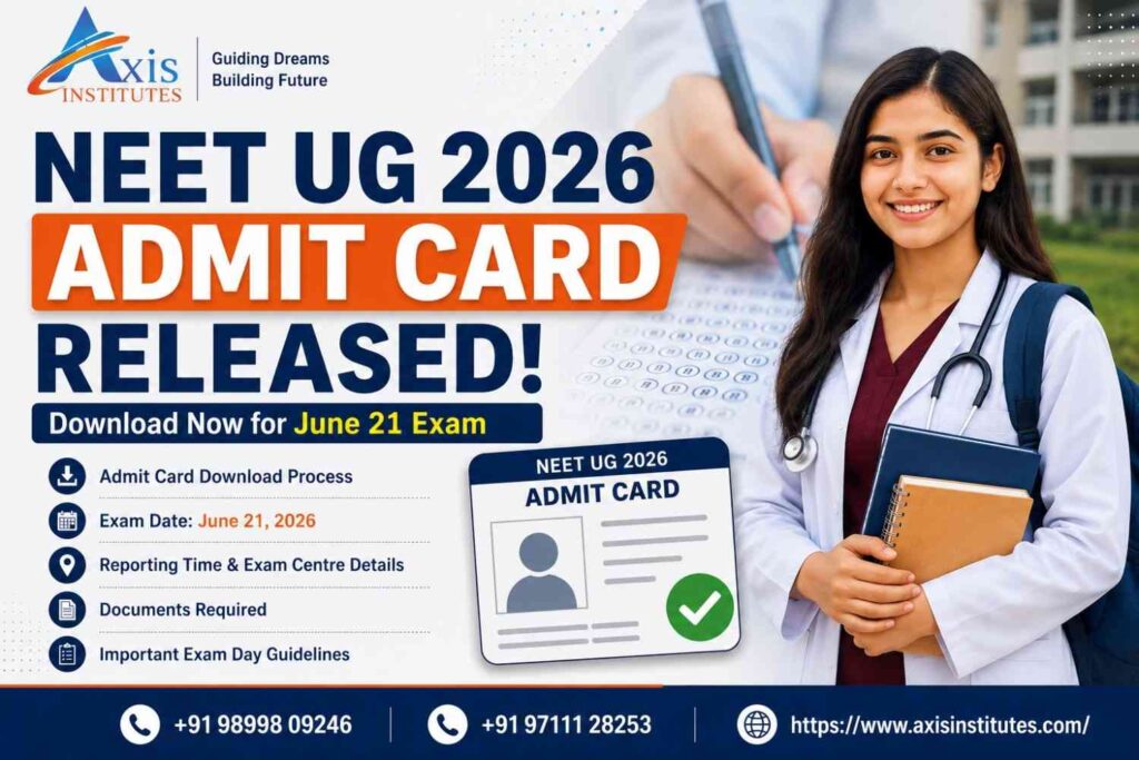 NEETUG2026AdmitCardReleasedDownloadNowforJune21Exam