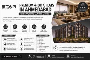 Premium 4 BHK Flats in Ahmedabad for Spacious Luxury Living - Star Realty India