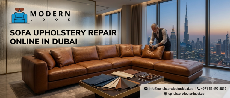 Sofa Upholstery Repair Online In Dubai