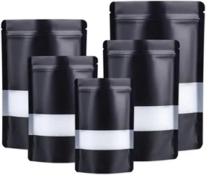 black mylar bags