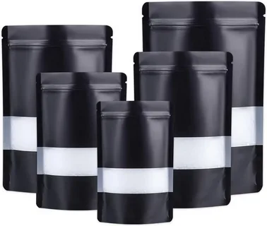 black mylar bags
