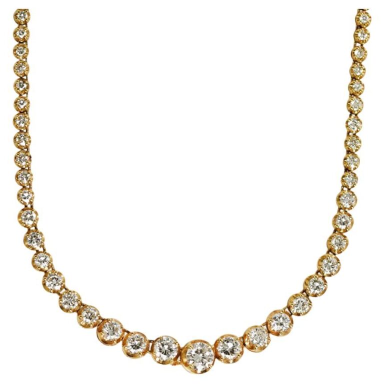 gold diamond necklace