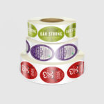 custom oval roll label