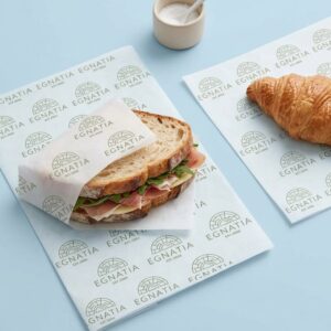 Printed food basket liners