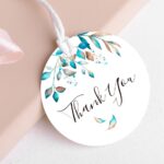 Printed half circle tags