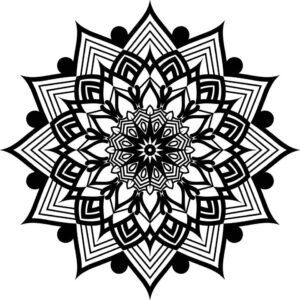 Black mandala