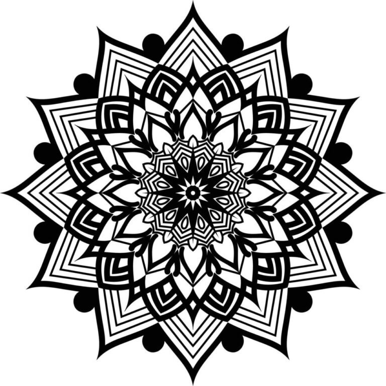 Black mandala