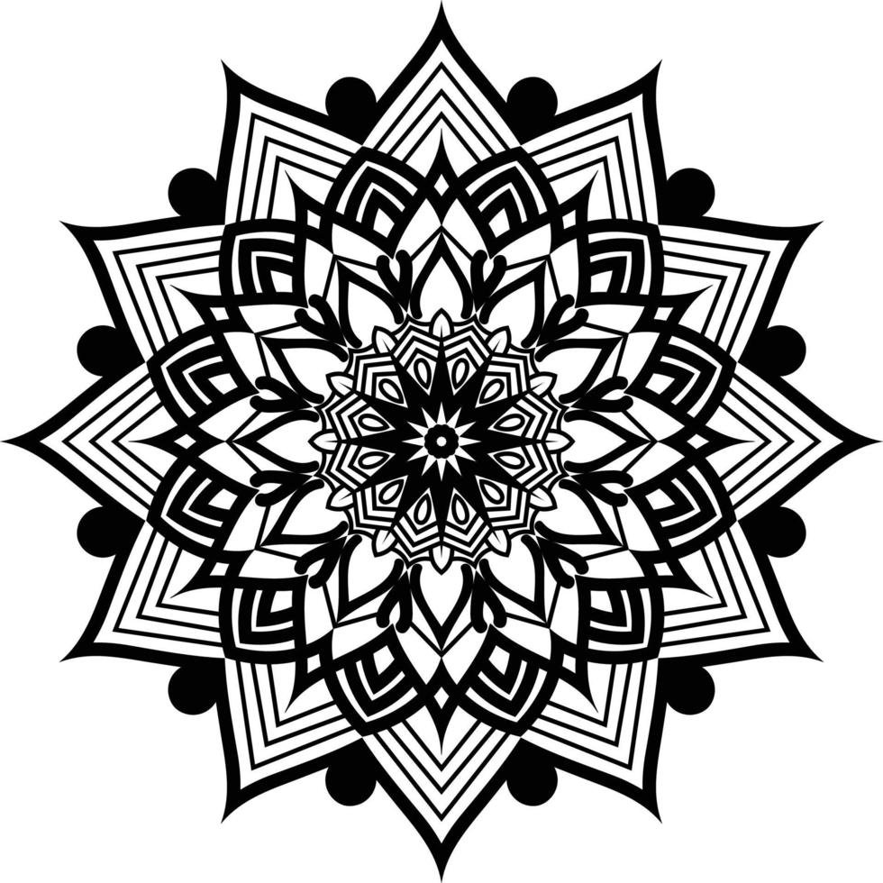 Black mandala