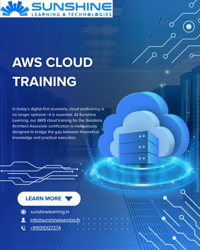 AWS cloud training.,