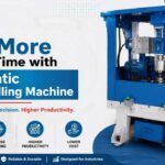 Automatic Multi Drilling Machine drilling multiple holes with precision in an industrial manufacturing setup