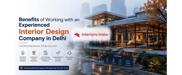 Benefits of Working with an Experienced Interior Design Company in Delhi