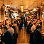 EO for restaurant UK local SEO and WordPress case study featured image showing busy London dining room