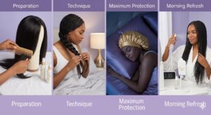 Night Routine for Protecting Your Raw Hair Bundles