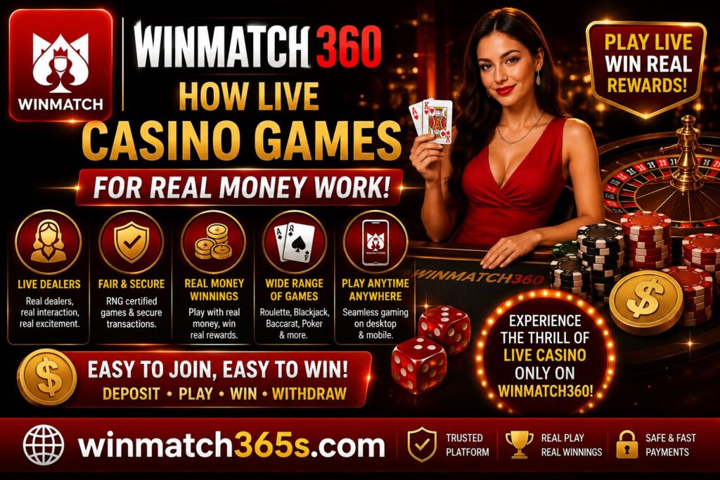WinMatch360 Live Casino Games for Real Money