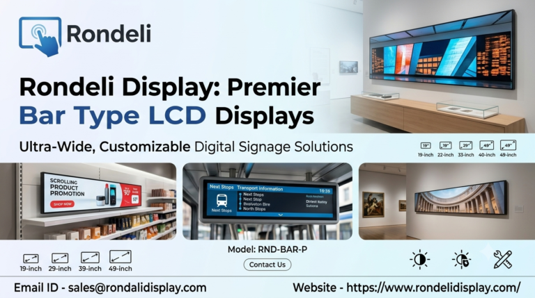 bar type lcd display