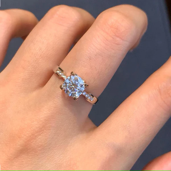 Two Tone Diamond Engagement Rings
