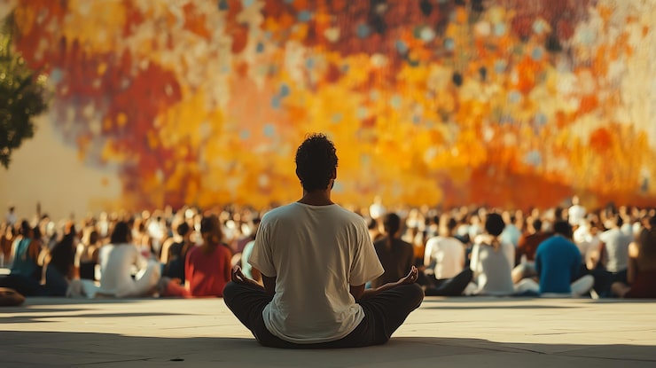 man-sits-lotus-position-meditating-front-large-crowd_14117-1133005