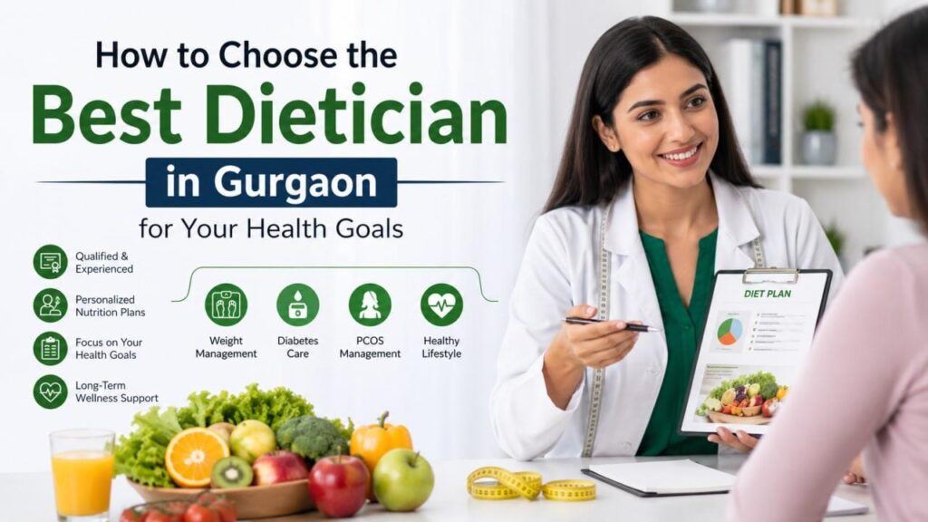Best Dietician in Gurgaon providing personalized nutrition guidance for weight loss, diabetes, PCOS, and healthy lifestyle goals.