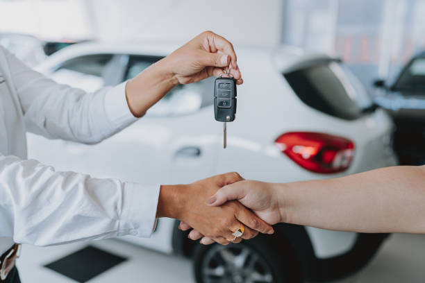 Handing over the car keys