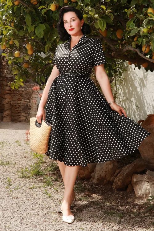 Banned-55499-Bella-Polka-Swing-Dress-Black-260521-001M-large