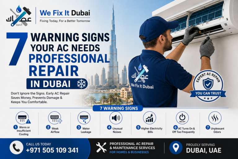 7 Warning Signs Your AC Needs Professional Repair in Dubai