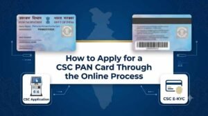 CSC PAN Card online application process in India