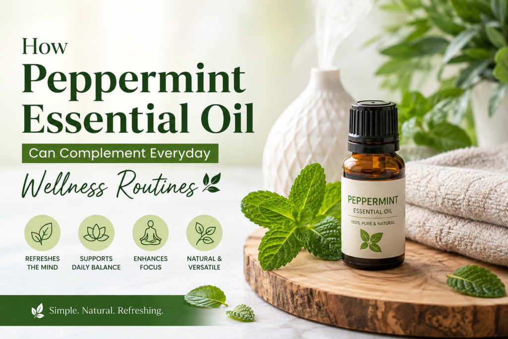Peppermint Essential Oil Wellness Routine