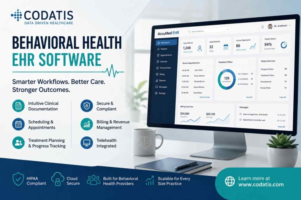 Behavioral health EHR software and healthcare management