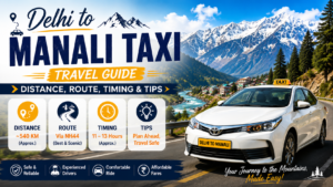 Delhi to Manali Taxi
