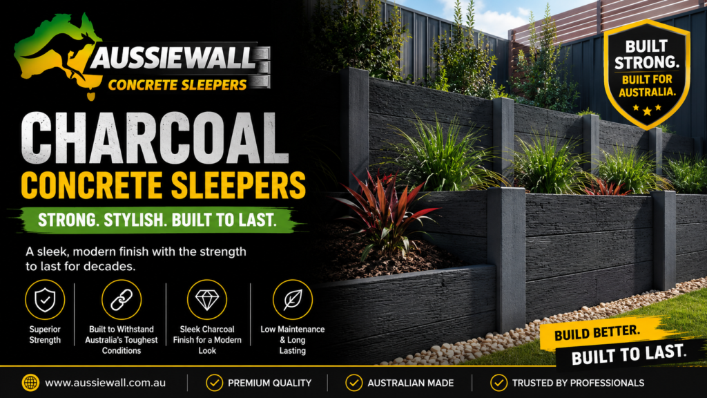 Charcoal Concrete Sleepers
