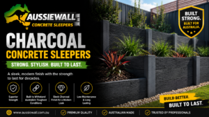 Charcoal Concrete Sleepers