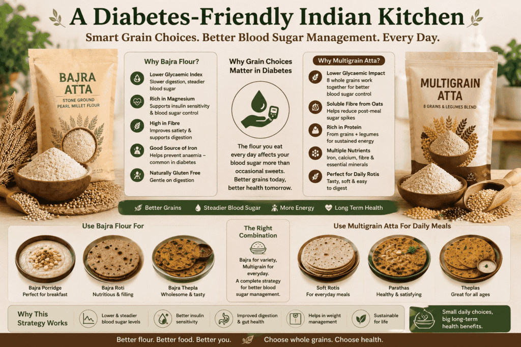 Diabetes Friendly Indian Kitchen Bajra Multigrain Blood Sugar