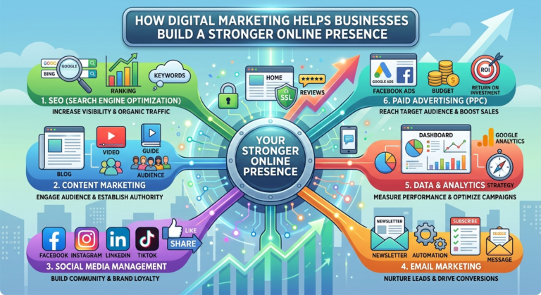 How Digital Marketing Helps Businesses Build a Stronger Online Presence