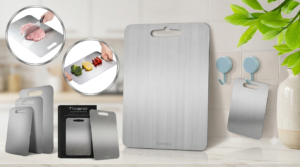 Tivano Cutting Board with a durable, knife-friendly surface for everyday kitchen chopping, slicing, and food preparation.
