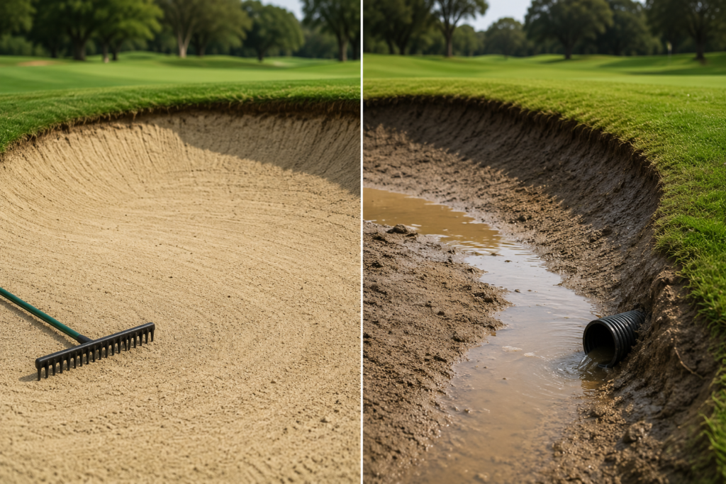 How Can Golf Course Crews Tell Whether a Bunker Problem Is the Sand or the Drainage System