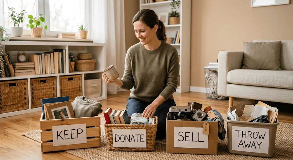 How to Decide What to Keep, Donate, Sell, or Throw Away
