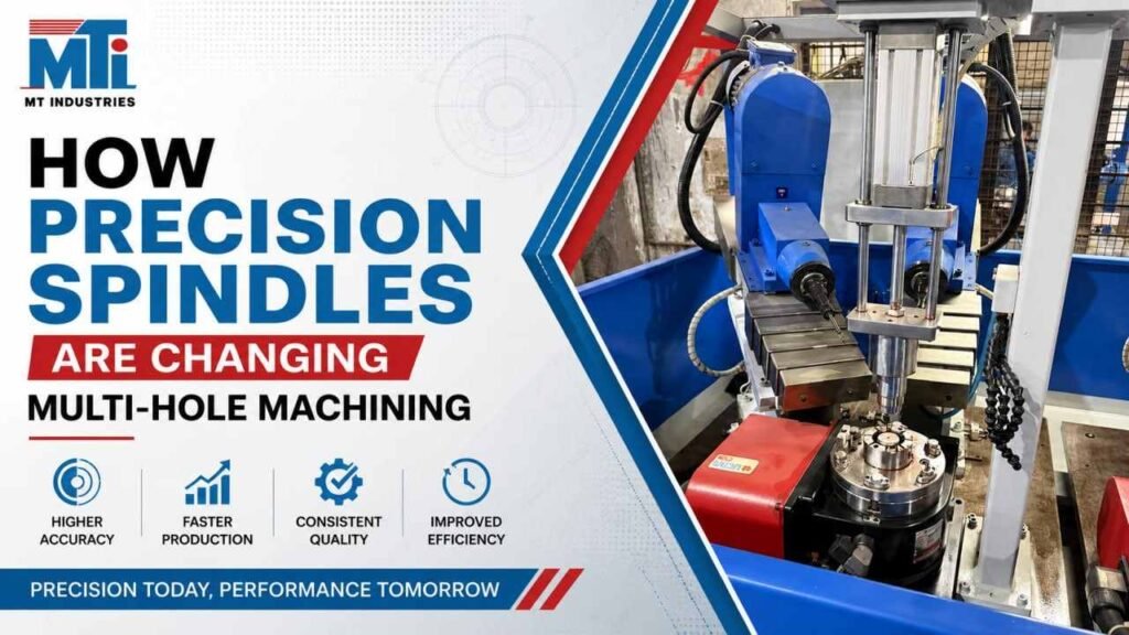 Precision multi spindle setup for accurate multi-hole machining