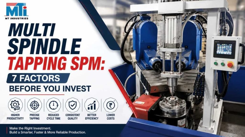 Multi Spindle Tapping SPM by MT Industries for efficient industrial tapping operations
