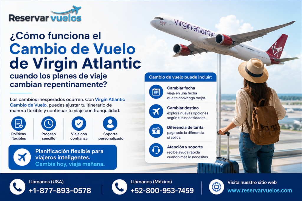 Virgin Atlantic Cambio de Vuelo
