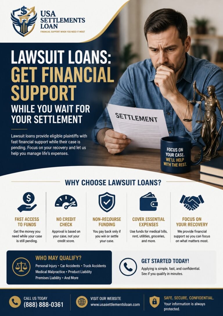 Lawsuit Loans: Get Financial Support While You Wait for Your Settlement