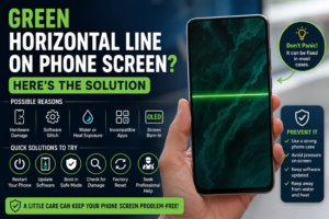 green line on Android phone screen