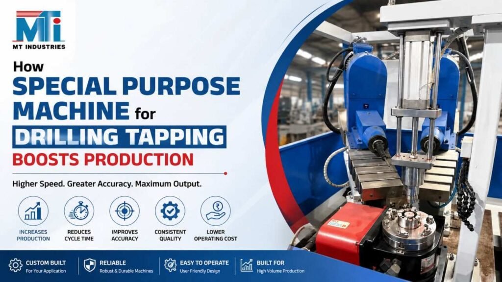 Special Purpose Machine for Drilling Tapping for industrial production
