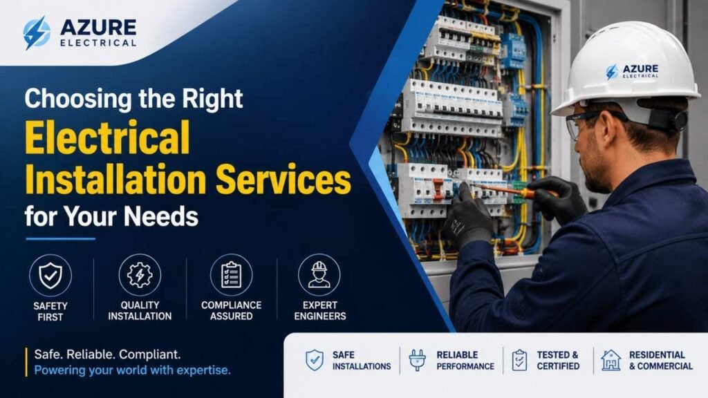 Choosing the right electrical installation services for safe and reliable electrical systems