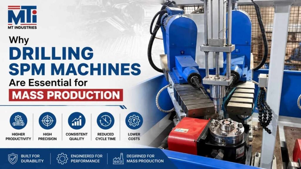 Drilling SPM Machine for high-volume manufacturing